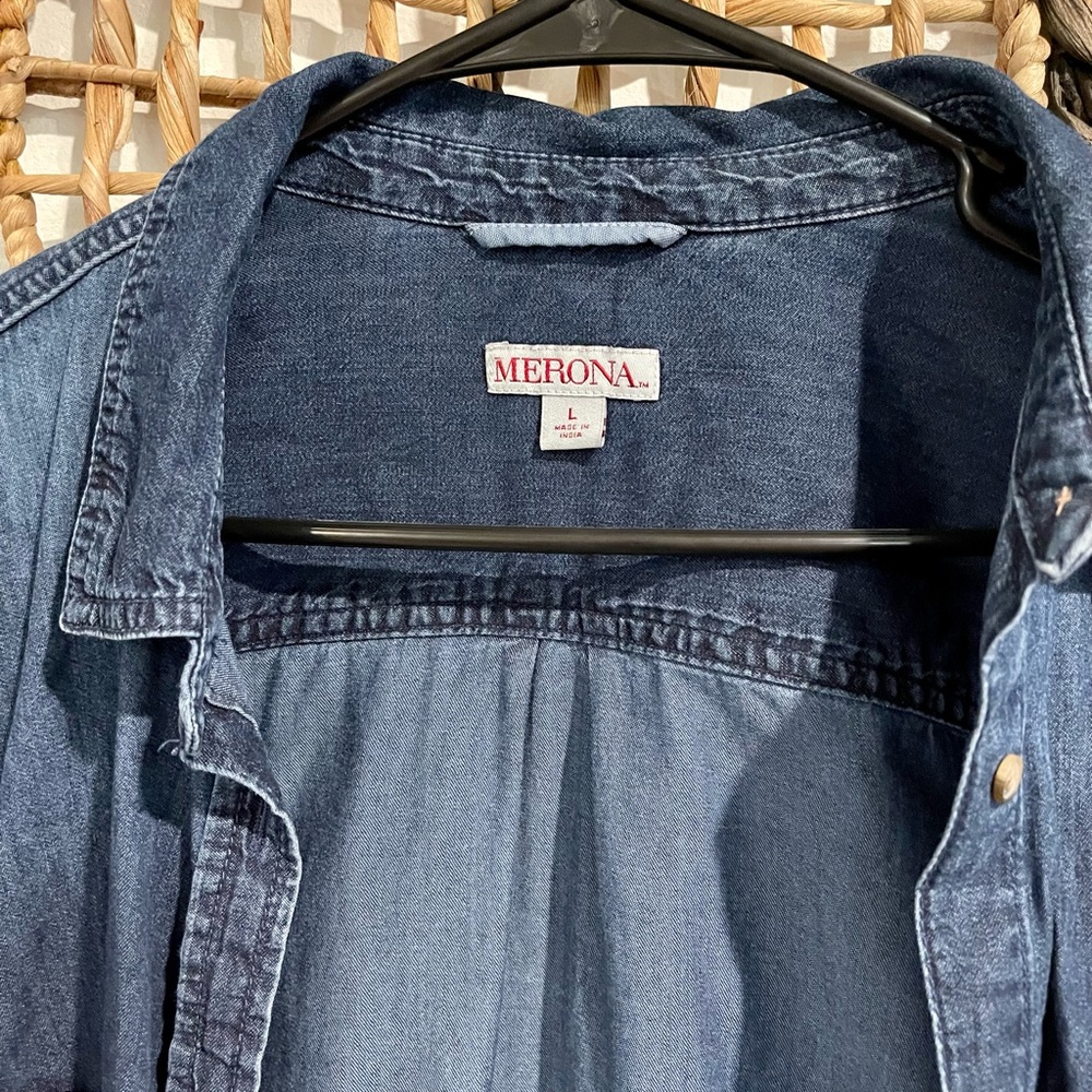 Denim Button Down - Picture 2 of 3